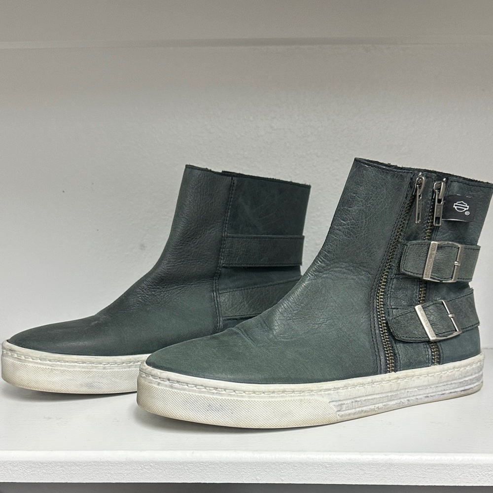 Harley-Davidson Leather High-Top Shoes